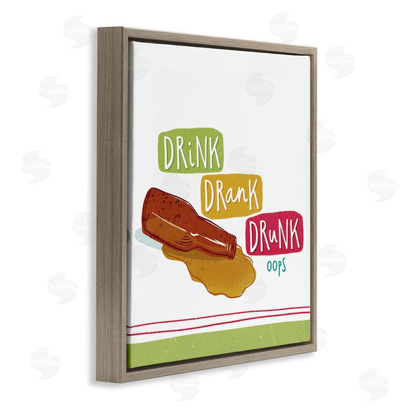 Stupell Industries Courtney Morgenstern | Drink Drank Drunk Wall Art