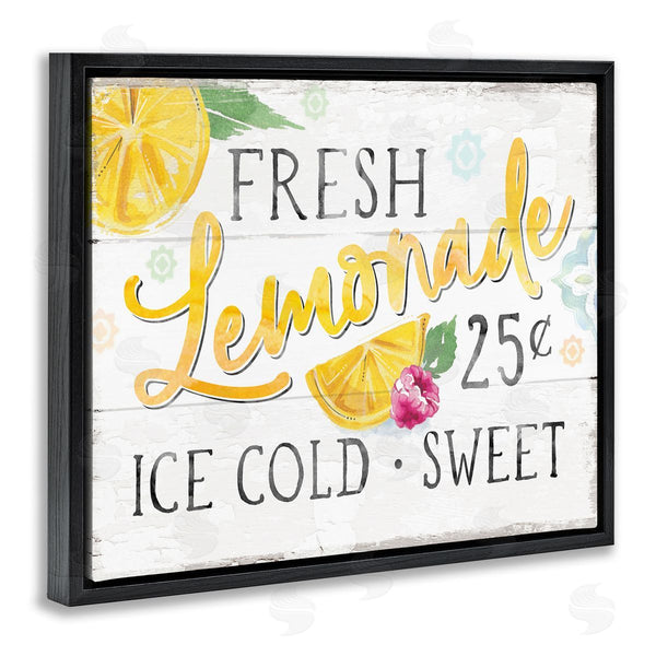 Stupell Industries Courtney Morgenstern | Fresh Lemonade Rustic Country Citrus Fruit Sign Wall Art