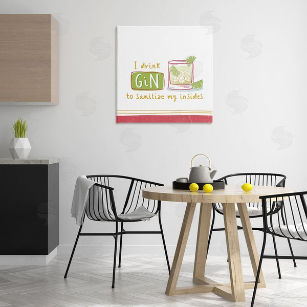 Stupell Industries Courtney Morgenstern | Funny Gin Phrase Wall Art