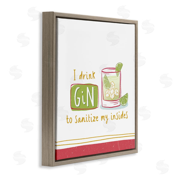 Stupell Industries Courtney Morgenstern | Funny Gin Phrase Wall Art