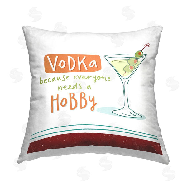 stupell industries Courtney Morgenstern | Funny Vodka Phrase Printed Throw Pillow