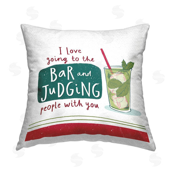 Stupell Industries Courtney Morgenstern | Judging You Humor Printed Throw Pillow