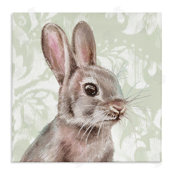 stupell industries Courtney Morgenstern | Rabbit with Floral Pattern Wall Art