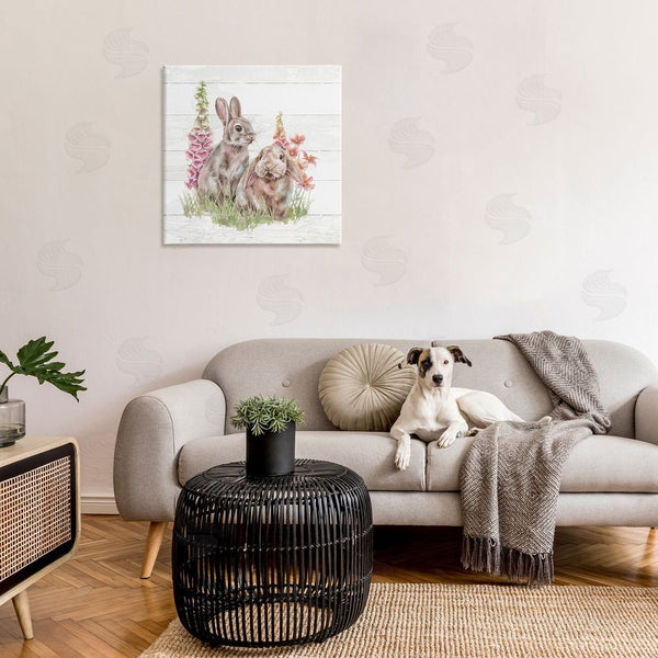 Stupell Industries Courtney Morgenstern | Rabbits & Country Florals Wall Art