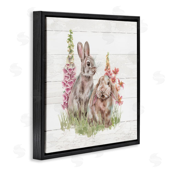 Stupell Industries Courtney Morgenstern | Rabbits & Country Florals Wall Art