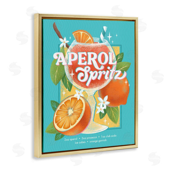 Stupell Industries Courtney Morgenstern | Refreshing Retro Aperol & Recipe