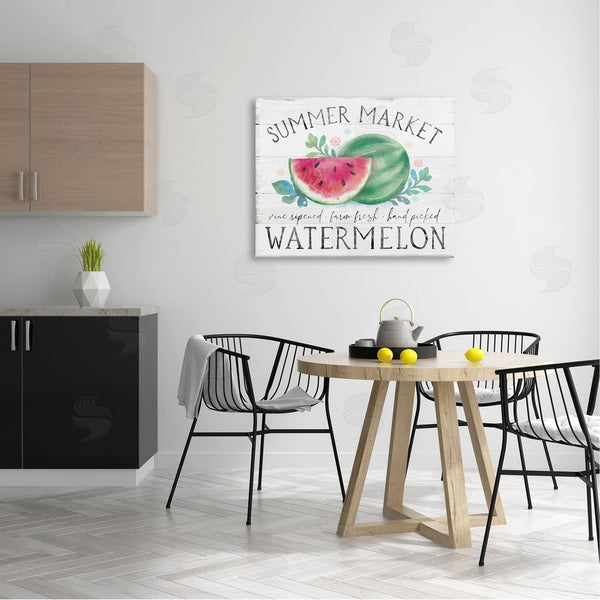 Stupell Industries Courtney Morgenstern | Summer Market Watermelon Farm Country Grain Pattern Wall Art