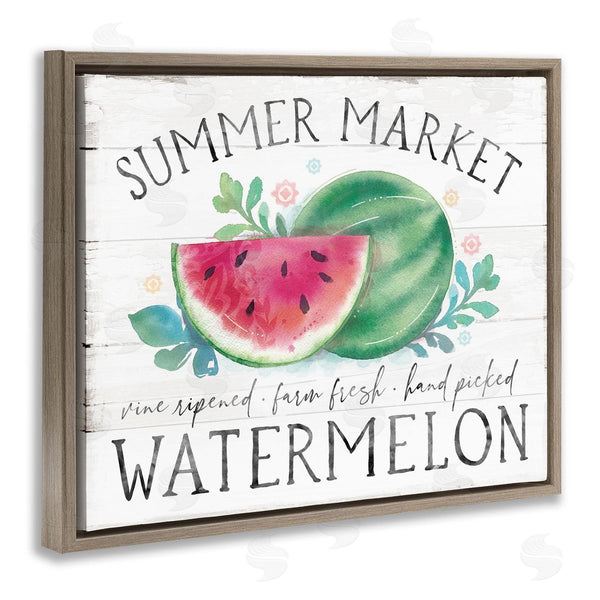 Stupell Industries Courtney Morgenstern | Summer Market Watermelon Farm Country Grain Pattern Wall Art