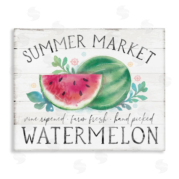 stupell industries Courtney Morgenstern | Summer Market Watermelon Farm Country Grain Pattern Wall Art