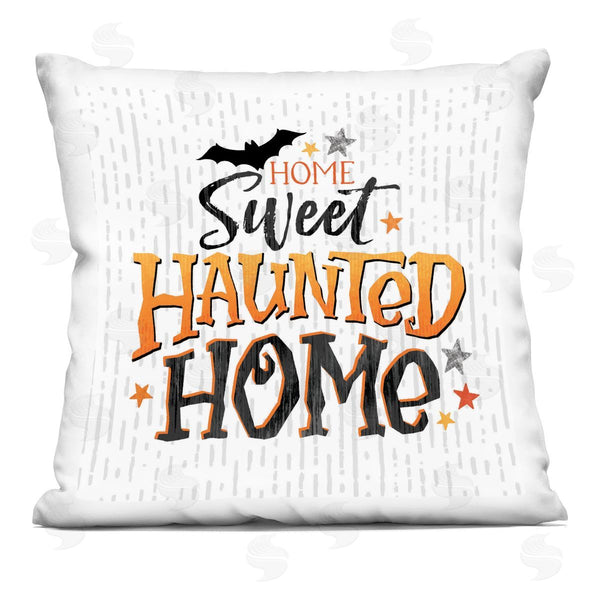 stupell industries Courtney Morgenstern | Sweet Haunted Home Halloween Patterned Printed Throw Pillow