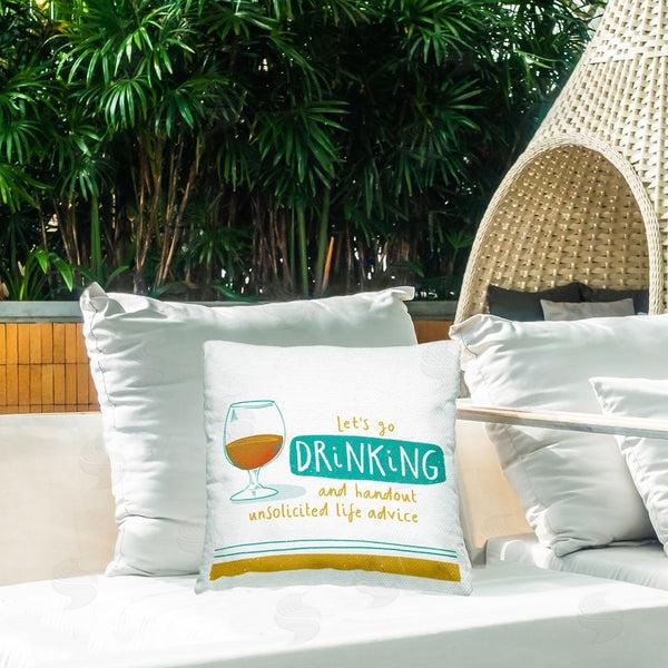 Stupell Industries Courtney Morgenstern | Unsolicited Life Advice Printed Throw Pillow