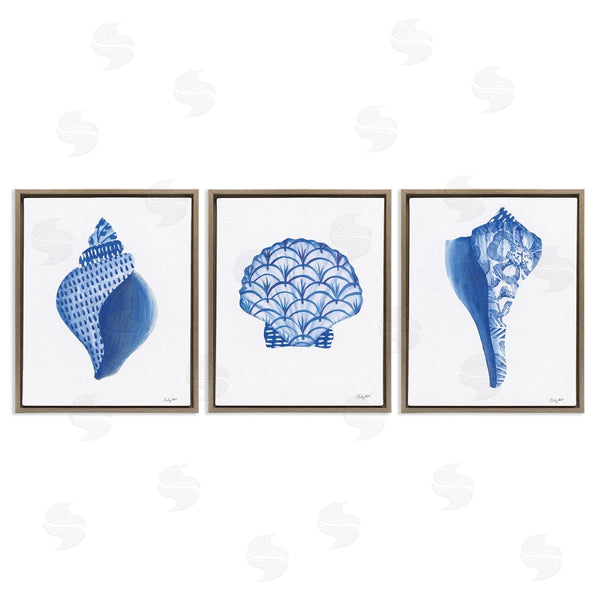 Stupell Industries Courtney Prahl | Blue Chinoiserie Seashells Wall Art