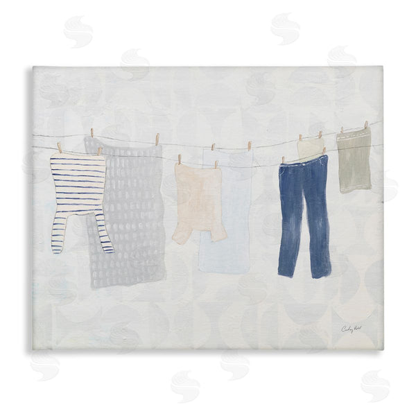 stupell industries Courtney Prahl | Laundry Day Hanging Clothes