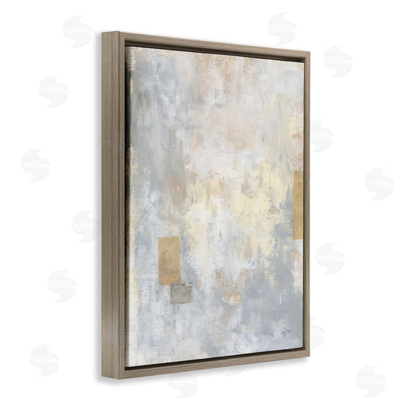 Stupell Industries Courtney Prahl | Modern Abstract Painting Grey Brown Beige Square Shapes Wall Art