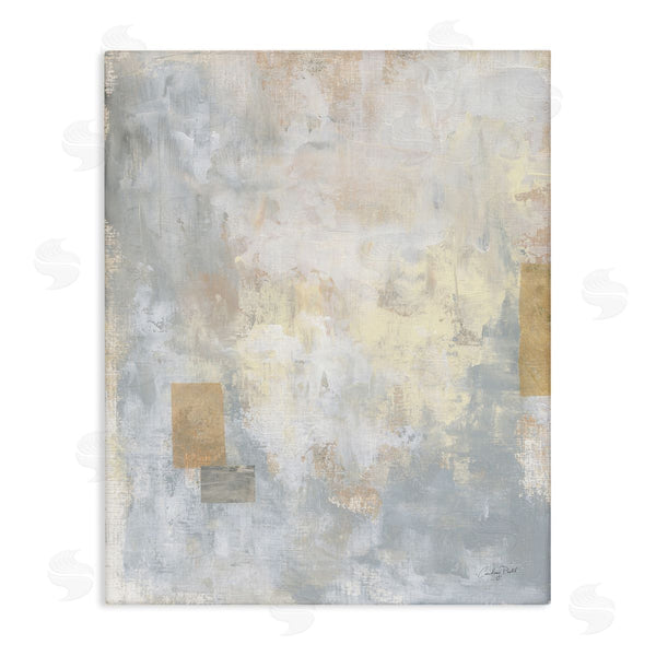 stupell industries Courtney Prahl | Modern Abstract Painting Grey Brown Beige Square Shapes Wall Art