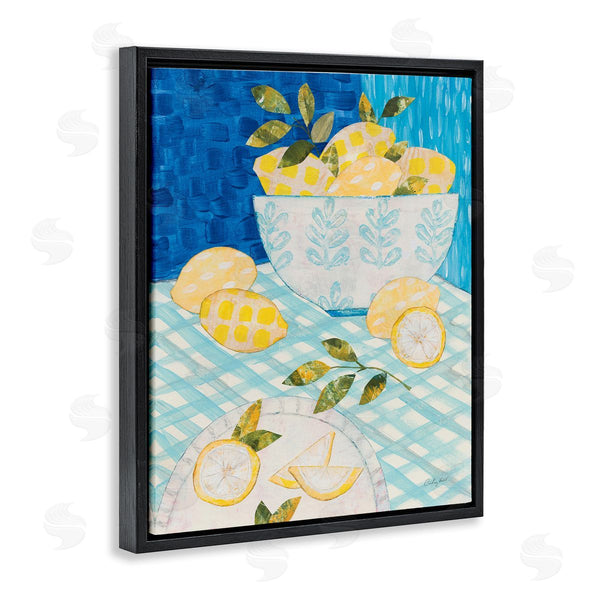 Stupell Industries Courtney Prahl | Patterned Lemons Tablescape Wall Art