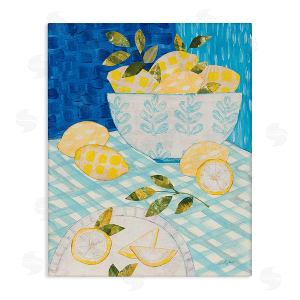 stupell industries Courtney Prahl | Patterned Lemons Tablescape Wall Art