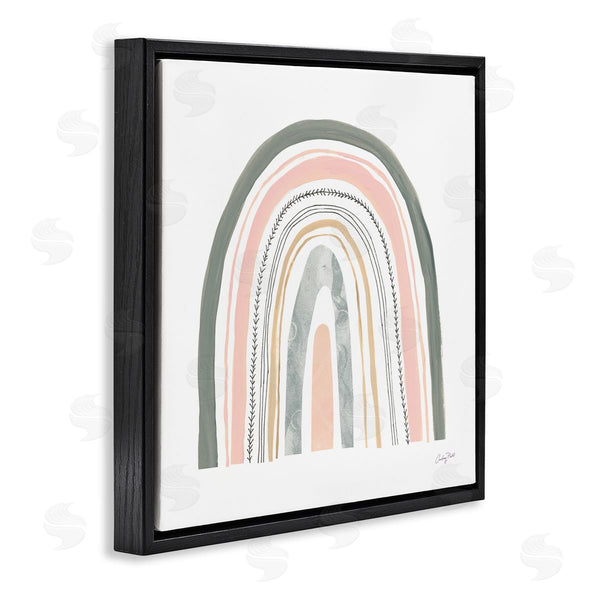 Stupell Industries Courtney Prahl | Pink Abstract Pattern Rainbow