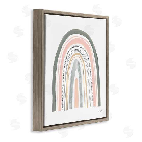 Stupell Industries Courtney Prahl | Pink Abstract Pattern Rainbow
