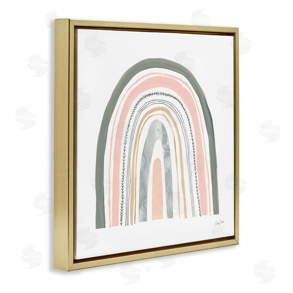 Stupell Industries Courtney Prahl | Pink Abstract Pattern Rainbow