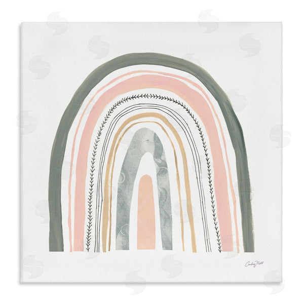 stupell industries Courtney Prahl | Pink Abstract Pattern Rainbow