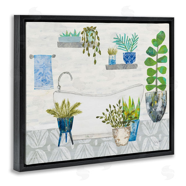 Stupell Industries Courtney Prahl | Rustic Botanical Bathroom