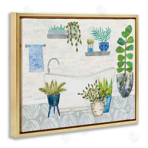 Stupell Industries Courtney Prahl | Rustic Botanical Bathroom