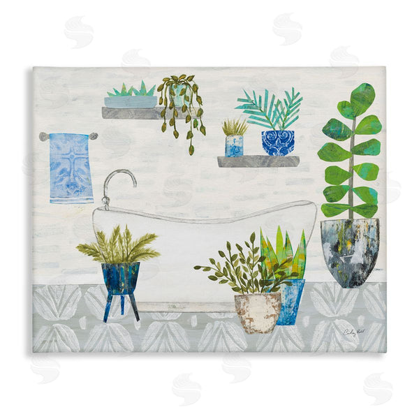 stupell industries Courtney Prahl | Rustic Botanical Bathroom