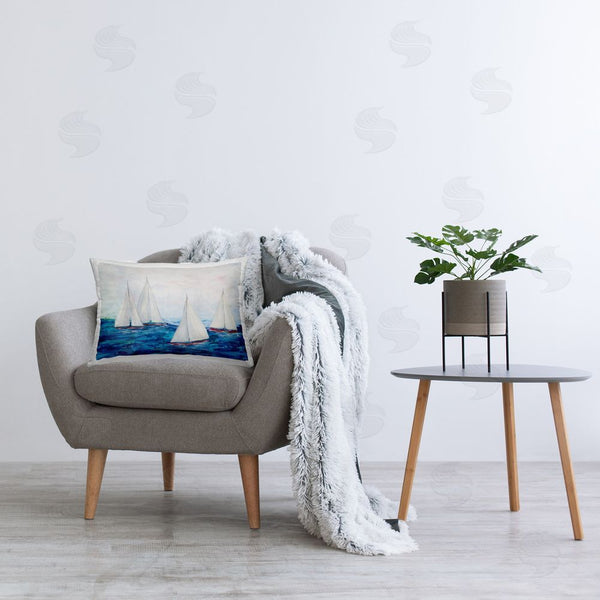 Stupell Industries Courtney Prahl | Sailboat Fleet On Ocean