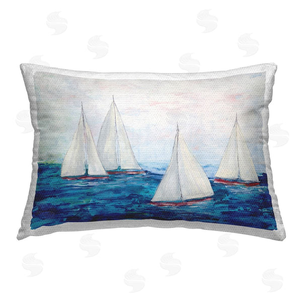 Stupell Industries Courtney Prahl | Sailboat Fleet On Ocean