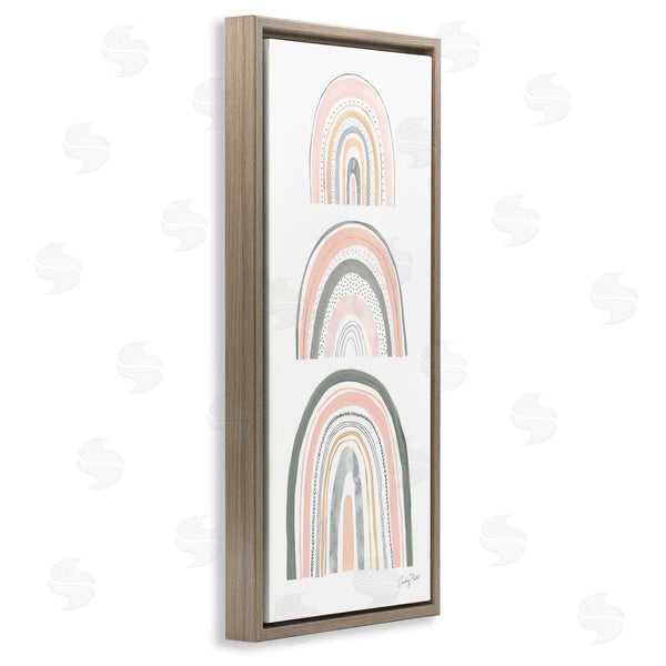 Stupell Industries Courtney Prahl | Stack Of Abstract Rainbows Wall Art