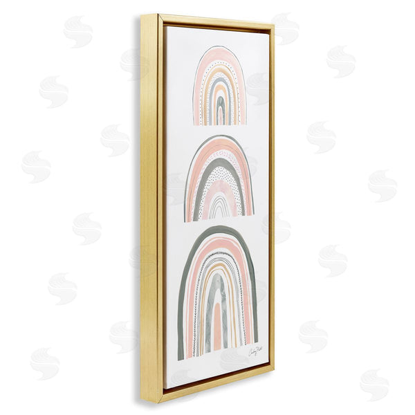 Stupell Industries Courtney Prahl | Stack Of Abstract Rainbows Wall Art