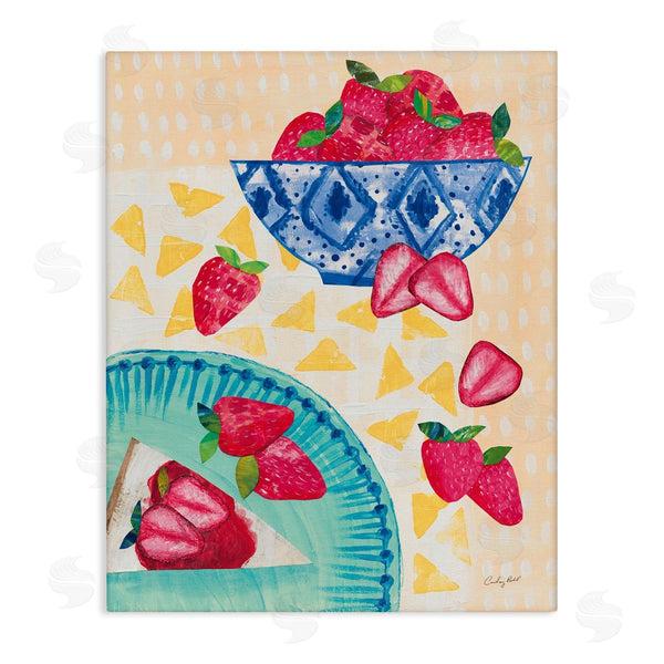 stupell industries Courtney Prahl | Strawberry Dessert Tablescape Wall Art