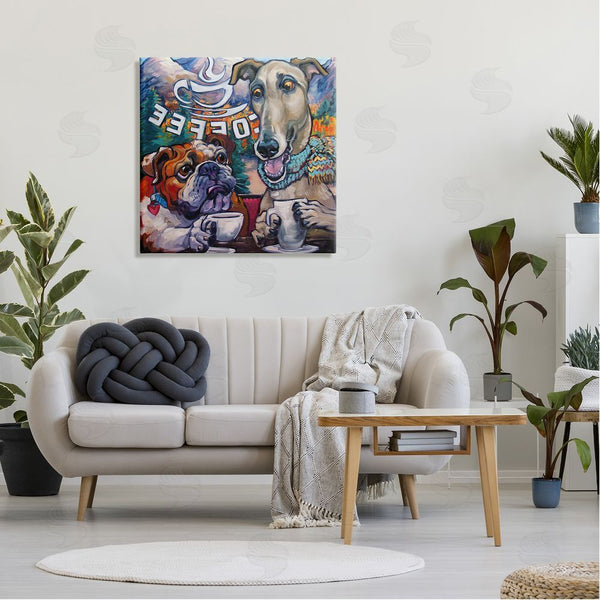 Stupell Industries CR Townsend | Dogs At Coffee Shop Wall Art