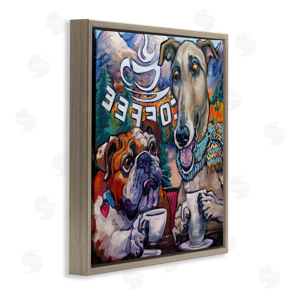 Stupell Industries CR Townsend | Dogs At Coffee Shop Wall Art