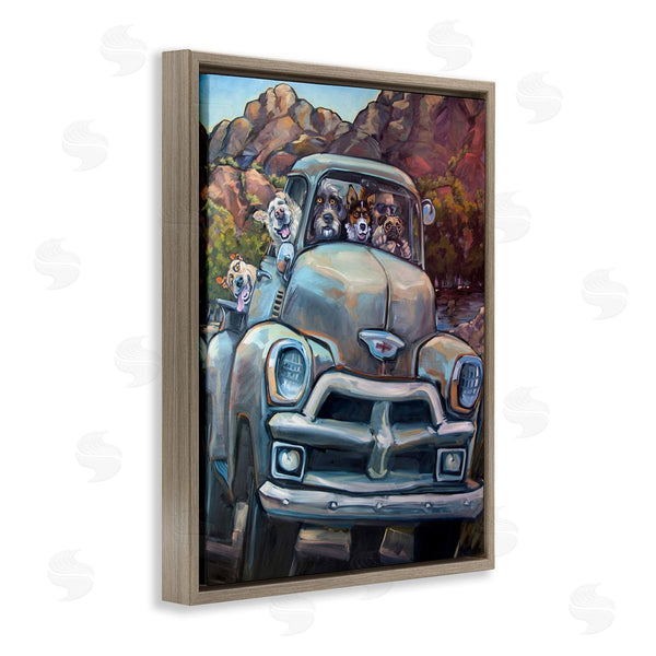 Stupell Industries CR Townsend | Dogs In Vintage Pickup Wall Art