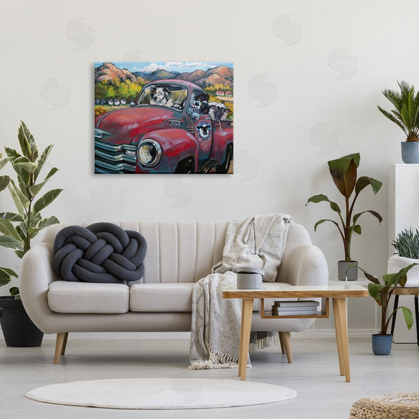 Stupell Industries CR Townsend | Dogs In Vintage Truck Wall Art