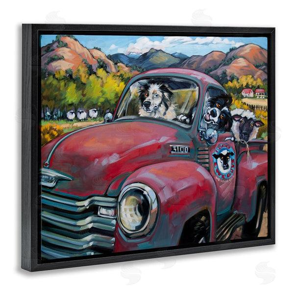 Stupell Industries CR Townsend | Dogs In Vintage Truck Wall Art