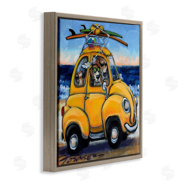 Stupell Industries CR Townsend | Groovy Pet Beach Buggy