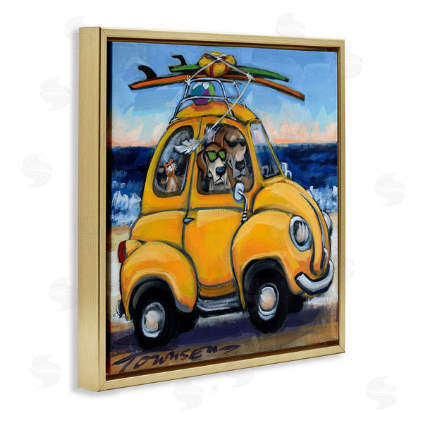 Stupell Industries CR Townsend | Groovy Pet Beach Buggy