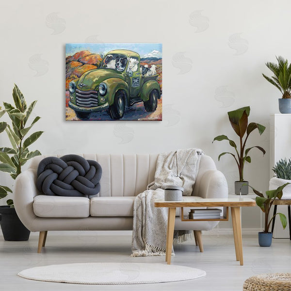 Stupell Industries CR Townsend | Sheep Dog Funny Ewe-beer Pun Southwestern Country Scene Wall Art