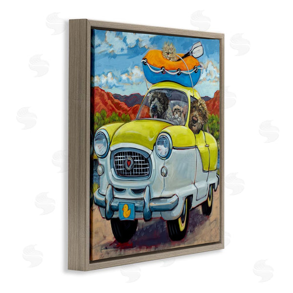 Stupell Industries CR Townsend | Vacation Dogs In Car Wall Art