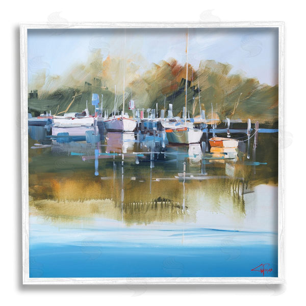 Stupell Industries Craig Trewin Penny | Boat Marina Painting