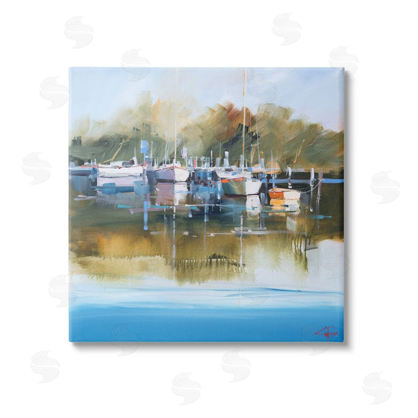stupell industries Craig Trewin Penny | Boat Marina Painting