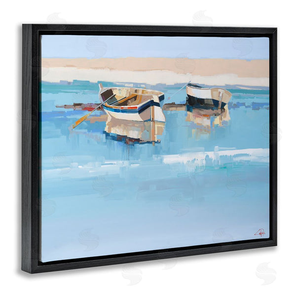 Stupell Industries Craig Trewin Penny | Boats On Shore Painting Wall Art