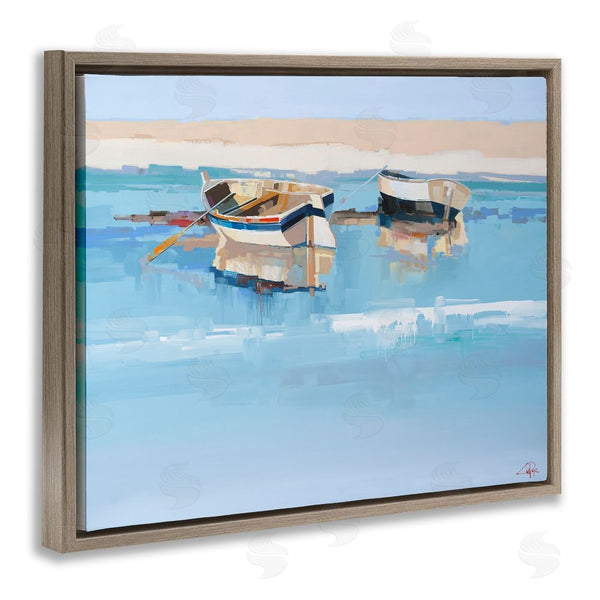 Stupell Industries Craig Trewin Penny | Boats On Shore Painting Wall Art