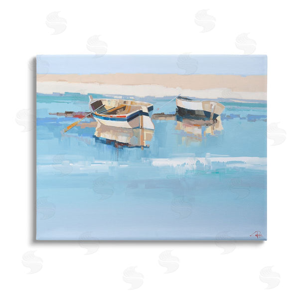 stupell industries Craig Trewin Penny | Boats on Shore Painting Wall Art
