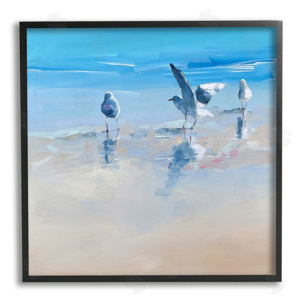 Stupell Industries Craig Trewin Penny | Seagulls On Beach Painting