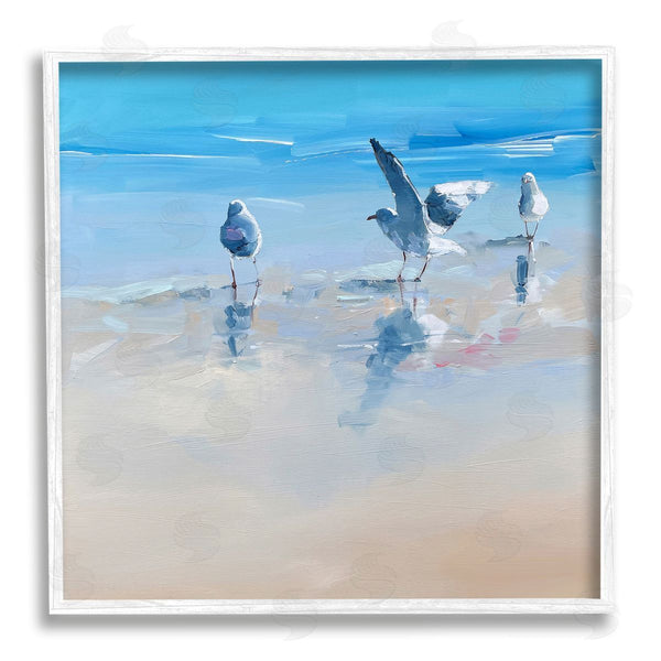Stupell Industries Craig Trewin Penny | Seagulls On Beach Painting