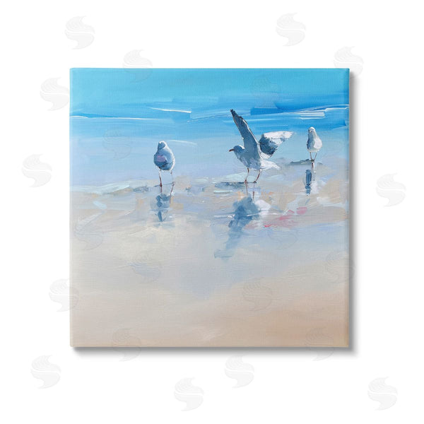 stupell industries Craig Trewin Penny | Seagulls on Beach Painting